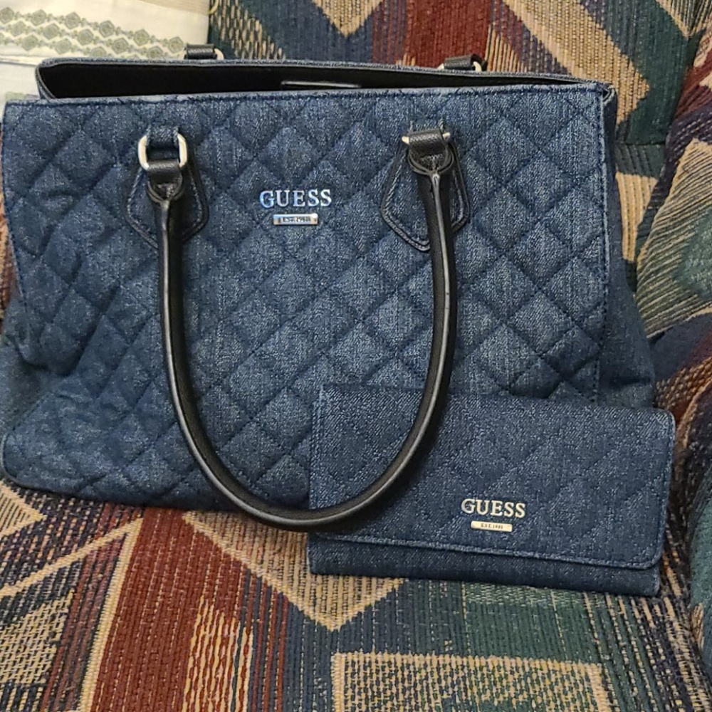Guess satchel and wallet